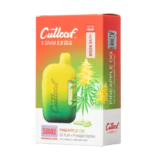 [T-1026-03] CUTLEAF THC A Live Rosin 5 GRAM 6pk Box (Pineapple OG)