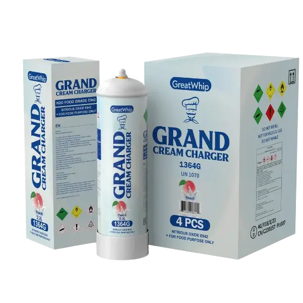 [Q-2292-06] GREAT WHIP 1364G 2.2L 4PK  (Culinary/Food Purposes Only) (Peach)