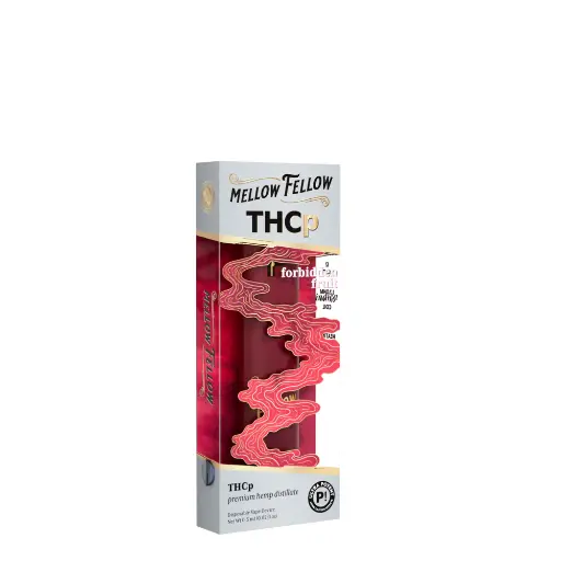 [T-1180-02] MELLOW FELLOW DISPOSABLE 0.5G THCP 6pk Box (Forbidden Fruit (Indica))