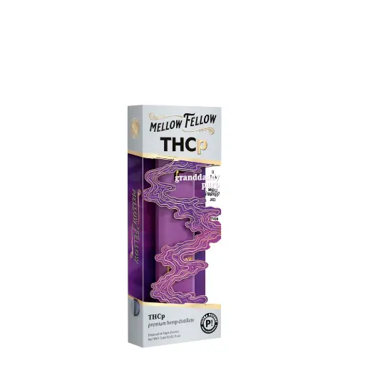 [T-1180-03] MELLOW FELLOW DISPOSABLE 0.5G THCP 6pk Box (Granddaddy Purp (Indica))
