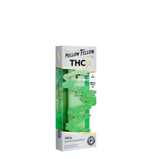 [T-1180-04] MELLOW FELLOW DISPOSABLE 0.5G THCP 6pk Box (Green Crack (Sativa))