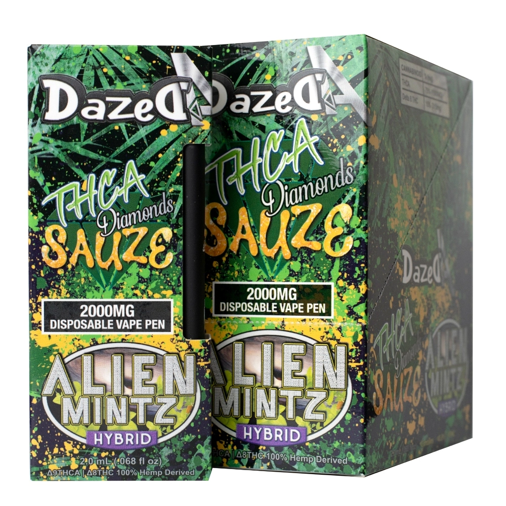 [T-1051-04] DAZEDA THC-A  DISPOSABLE 2G (Alien Mintz)