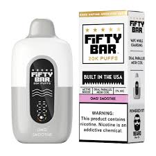 [Q-2001-18] FIFTY BAR 20000 PUFFS DISPOSABLE 5PK 16ML (OMG Smoothie)