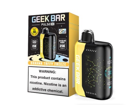 [Q-2073-01] GEEK BAR PULSE X 25000 18ML (Banana Taffy Freeze)