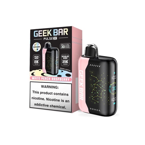 [Q-2073-20] GEEK BAR PULSE X 25000 18ML (White Peach Raspberry)