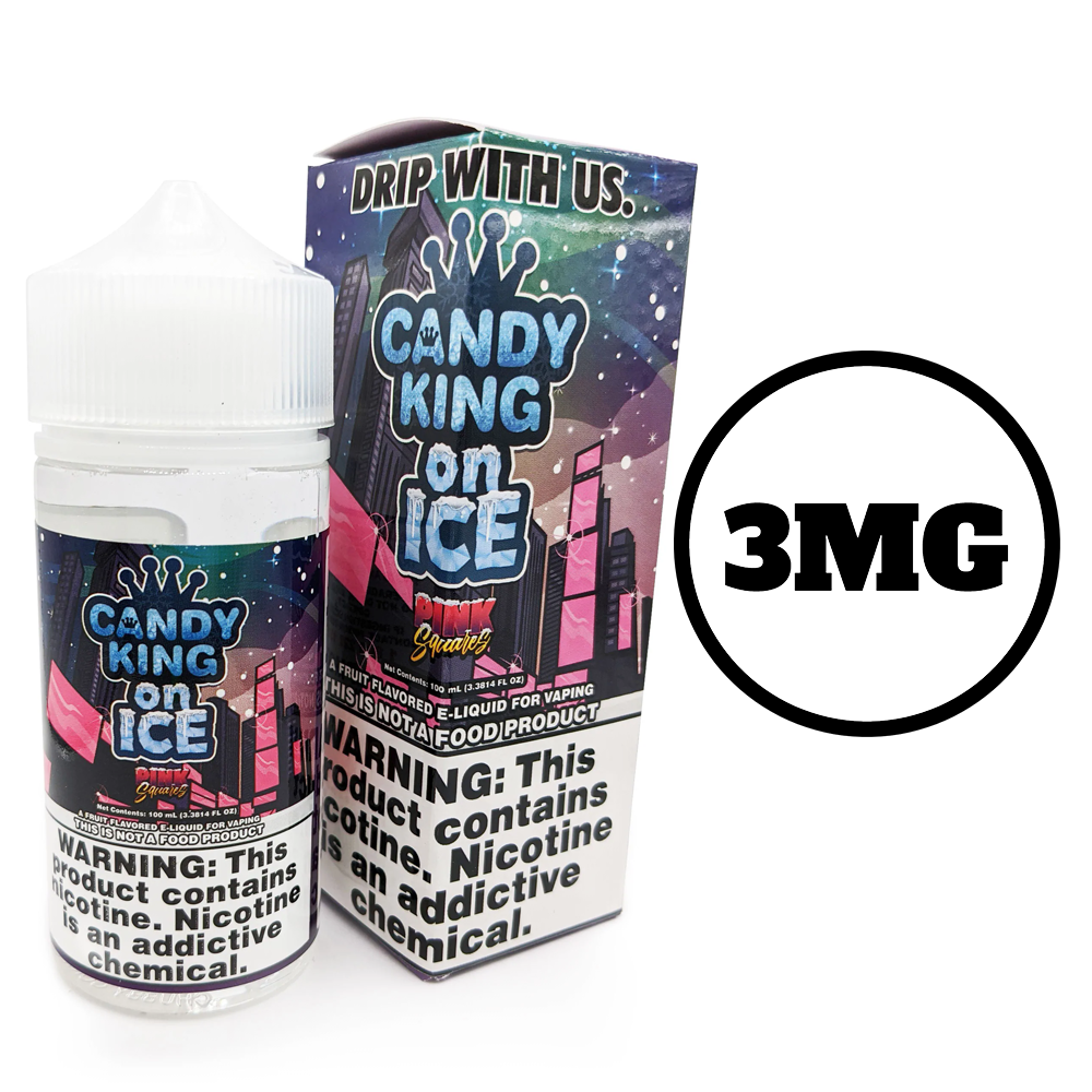 [Q-1545-37] CANDY KING 100ML (3mg, Pink Squares Ice)