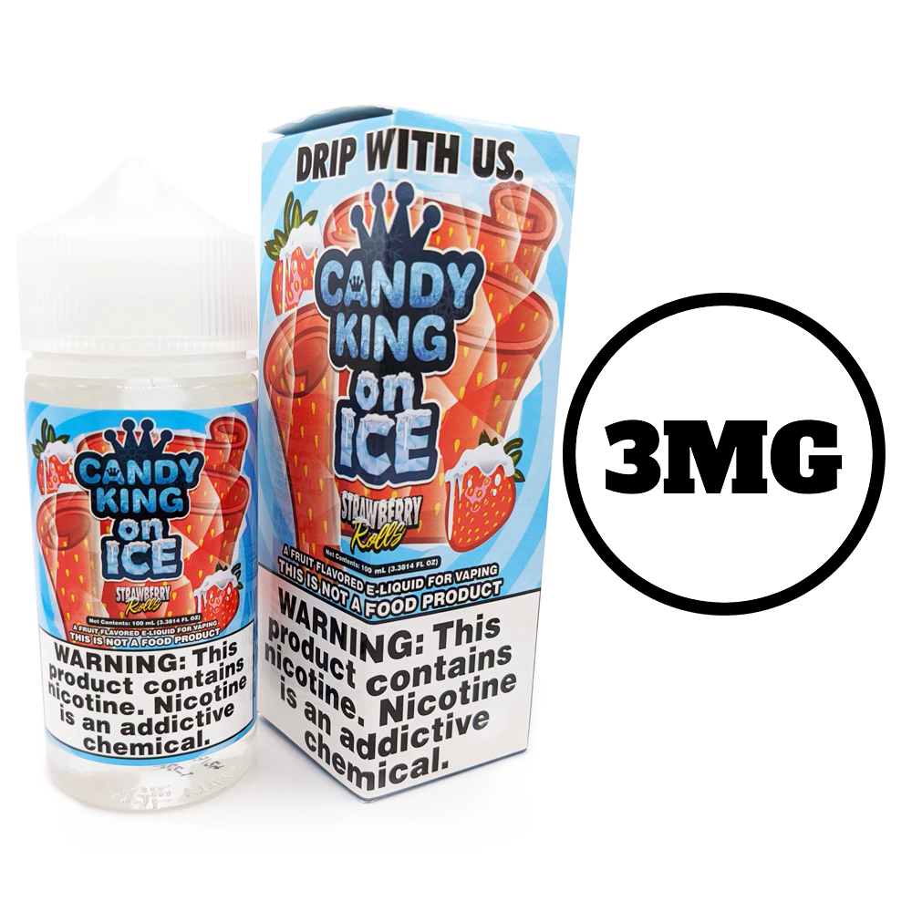 [Q-1545-45] CANDY KING 100ML (3mg, Strawberry Rolls on Ice)