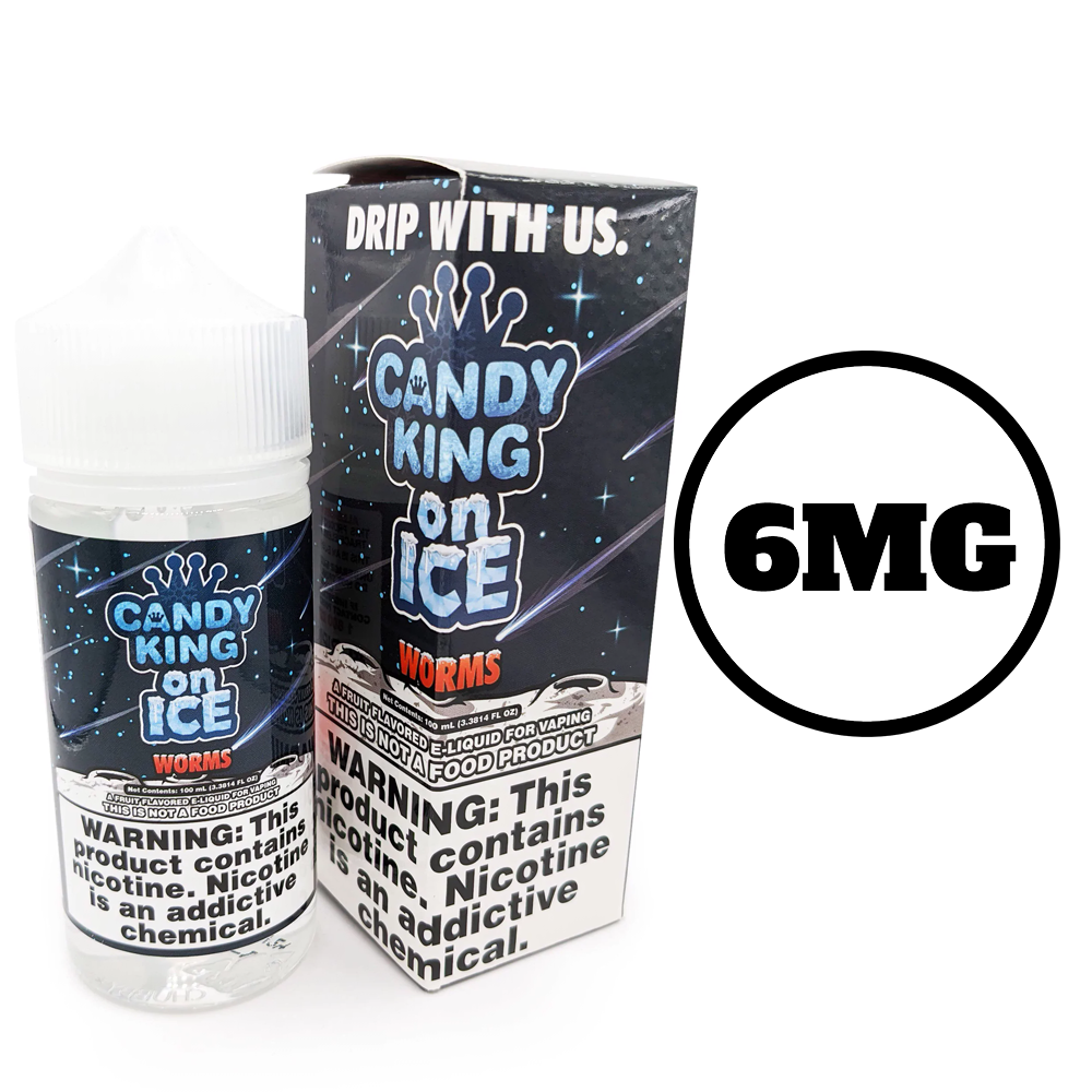 [Q-1545-44] CANDY KING 100ML (6mg, Worms Ice)