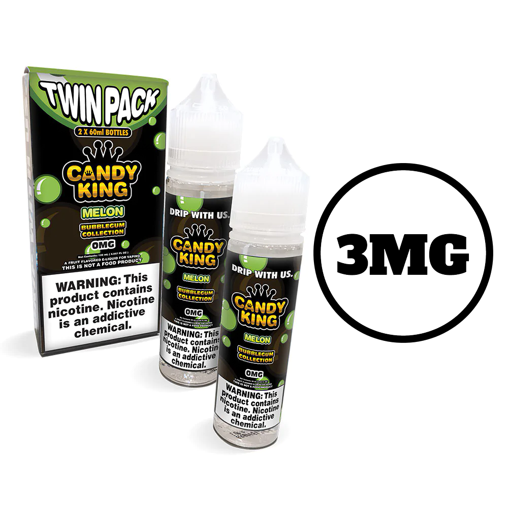 [Q-1548-05] CANDY KING 60ML (TWIN PACK) (3mg, Melon)
