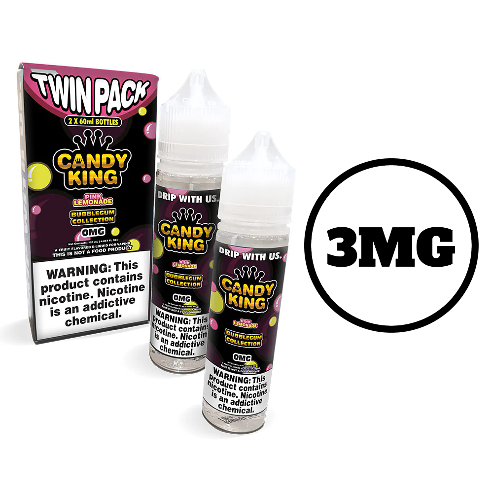 [Q-1548-07] CANDY KING 60ML (TWIN PACK) (3mg, Pink Lemonade)