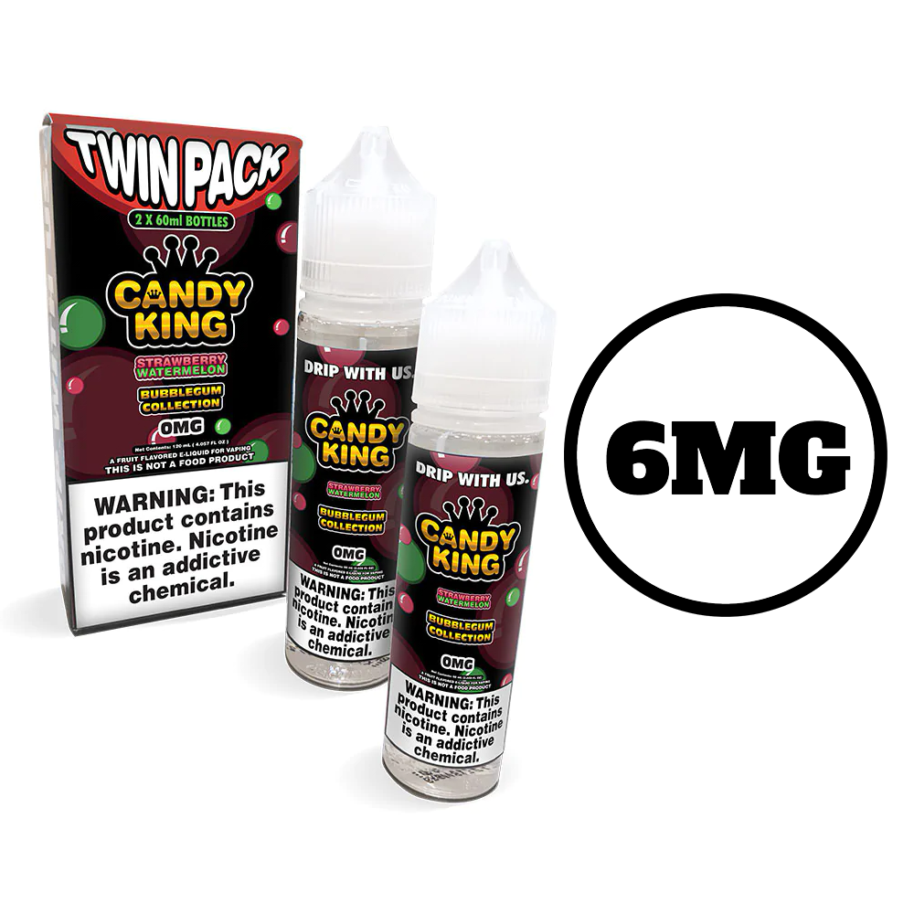 [Q-1548-10] CANDY KING 60ML (TWIN PACK) (6mg, Strawberry Watermelon)