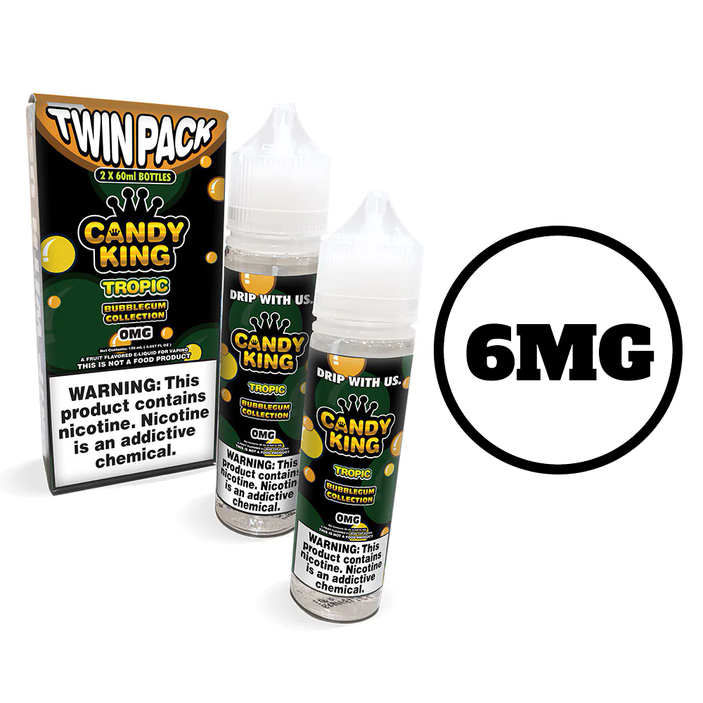 [Q-1548-12] CANDY KING 60ML (TWIN PACK) (6mg, Tropic)