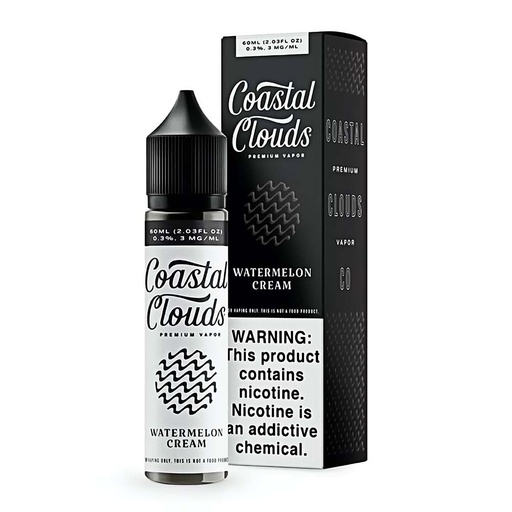 [Q-1630-52] COASTAL CLOUDS 60ML (3mg, Watermelon Cream)