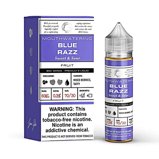 [Q-2198-42] GLAS BSX 60ML (0mg, Blue Razz)