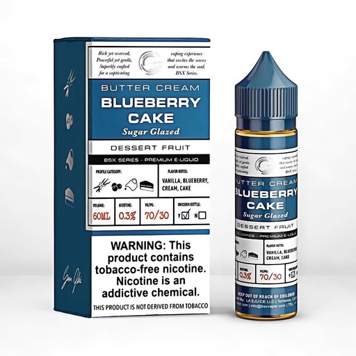 [Q-2198-19] GLAS BSX 60ML (3mg, Blueberry Cake)
