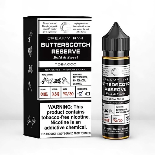 [Q-2198-26] GLAS BSX 60ML (6mg, Butterscotch Reserve)