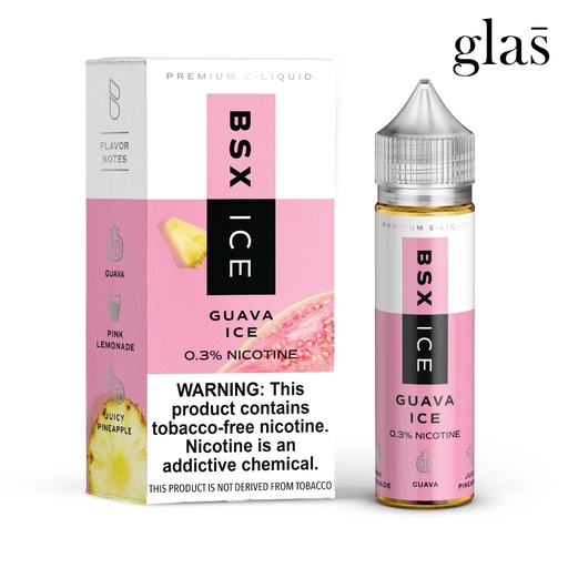 [Q-2198-53] GLAS BSX 60ML (0mg, Guava Ice)