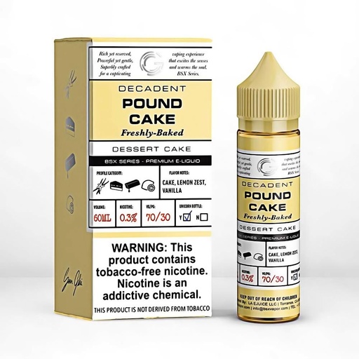 [Q-2198-28] GLAS BSX 60ML (3mg, Pound Cake)