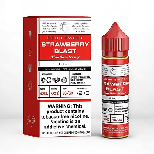 [Q-2198-32] GLAS BSX 60ML (6mg, Strawberry Blast)