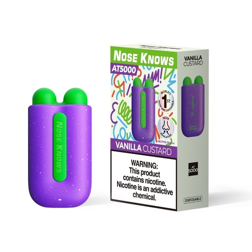 [Q-3839-01] VOZOL NOSE KNOWS DISPOSABLE 10ML 5PK  (Vanilla Custard)
