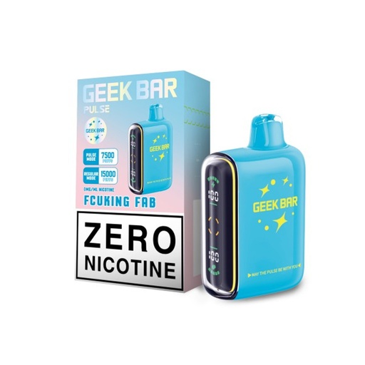 [Q-2068-01] GEEK BAR PULSE 15000 PUFF  ZERO NICOTINE 16ML 5PK (Fucking Fab)
