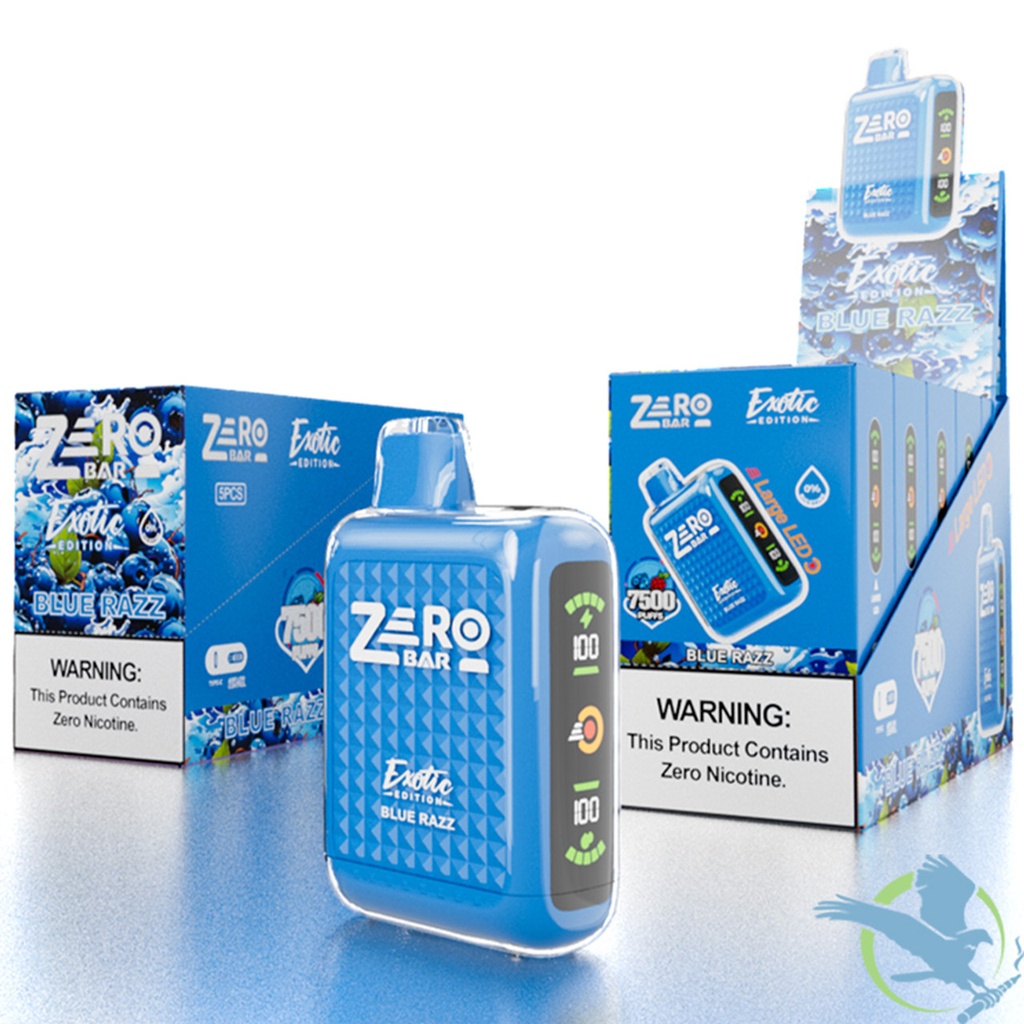 ZERO BAR 13ML 7500 PUFFS ZERO NICOTINE DISPOSABLE