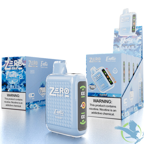 [Q-4198-04] ZERO BAR 13ML 7500 PUFFS ZERO NICOTINE DISPOSABLE (Classic Menthol)
