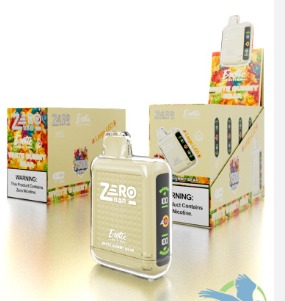 [Q-4198-14] ZERO BAR 13ML 7500 PUFFS ZERO NICOTINE DISPOSABLE (White Gummy Bear)