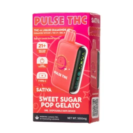 [T-1192-10] PULSE THC 5G THC-A THCP (Sweet Sugar Pop Gelato Sativa)