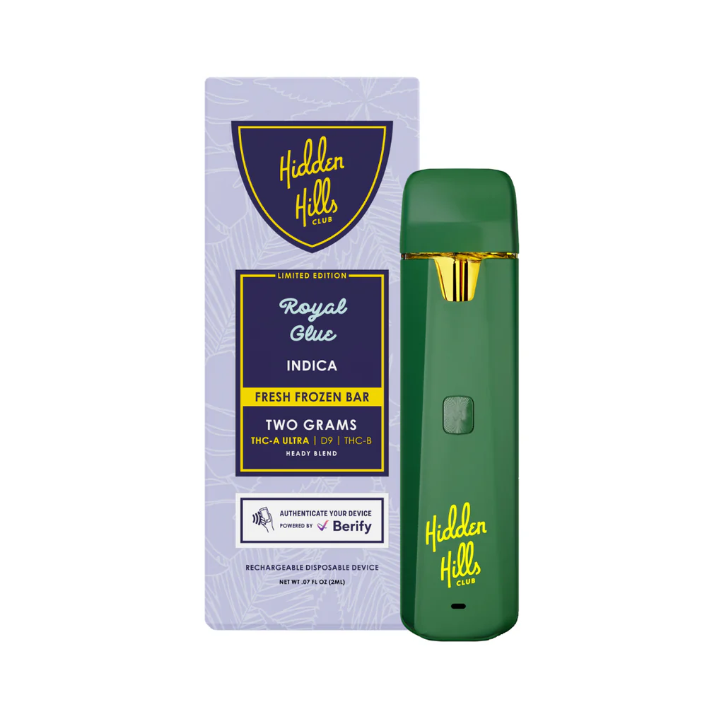 [T-1097-04] HIDDEN HILLS 2G DISPOSABLE HEADY BLEND (PINK GREEN KRACK)