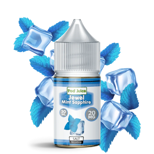 [Q-3094-06] POD JUICE 30ML (55mg, Jewel Mint Sapphire)