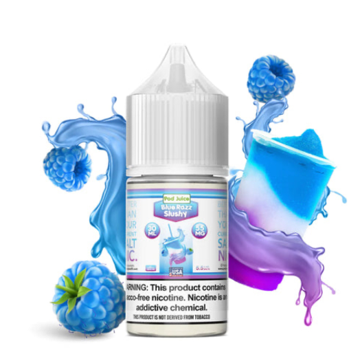 [Q-3094-23] POD JUICE 30ML (35MG, Blue Razz Slushy)