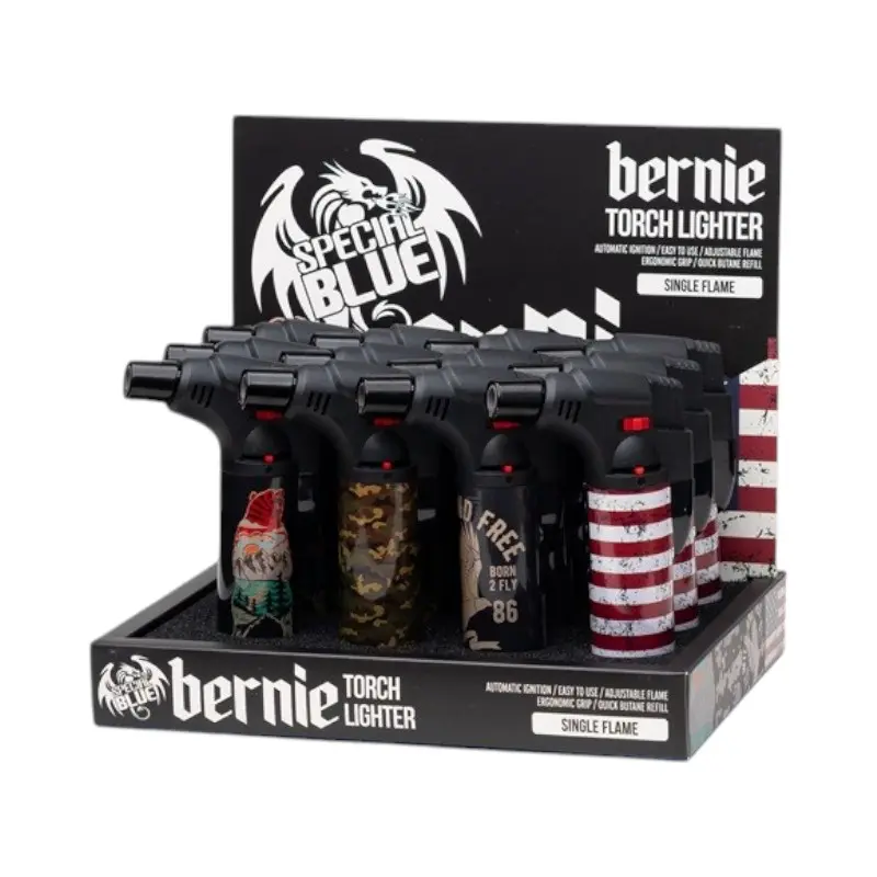 [Q-1367-04] BERNIE LIGHTER 12PK (Wild & Free)