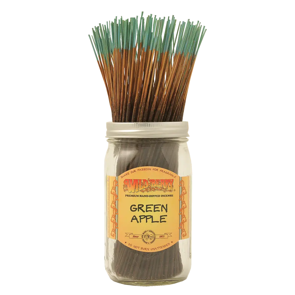 [Q-4056-44] WILD BERRY 100 INCENSE STICKS (Green Apple)