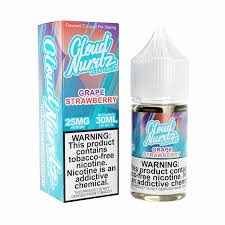[Q-1628-13] CLOUD NURDZ SALTS ICED 30ML (50MG, Grape Strawberry)