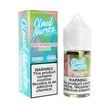 [Q-1628-29] CLOUD NURDZ SALTS ICED 30ML (50MG, Watermelon Apple)