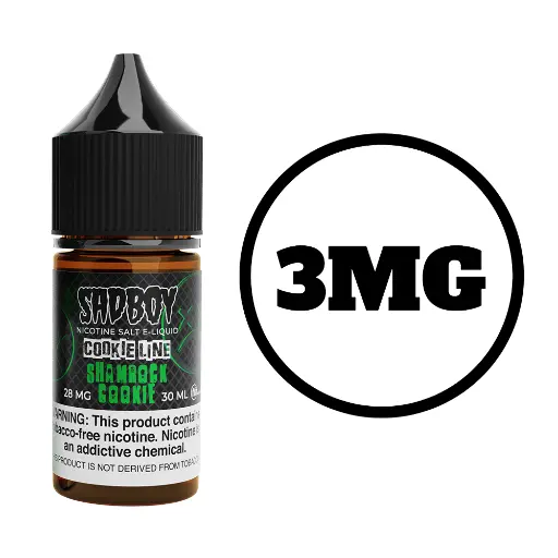 [Q-3288-01] SADBOY COOKIE LINE 100ML (3MG, Shamrock Cookie)