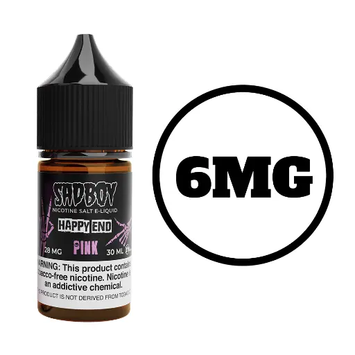 [Q-3290-02] SADBOY HAPPY END 100ML (6mg, Pink)