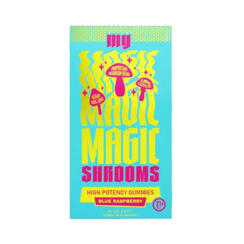 [Q-4380-01] MY MAGIC MUSHROOM GUMMIES 10PC 6PK Display (Blue Rasberry)