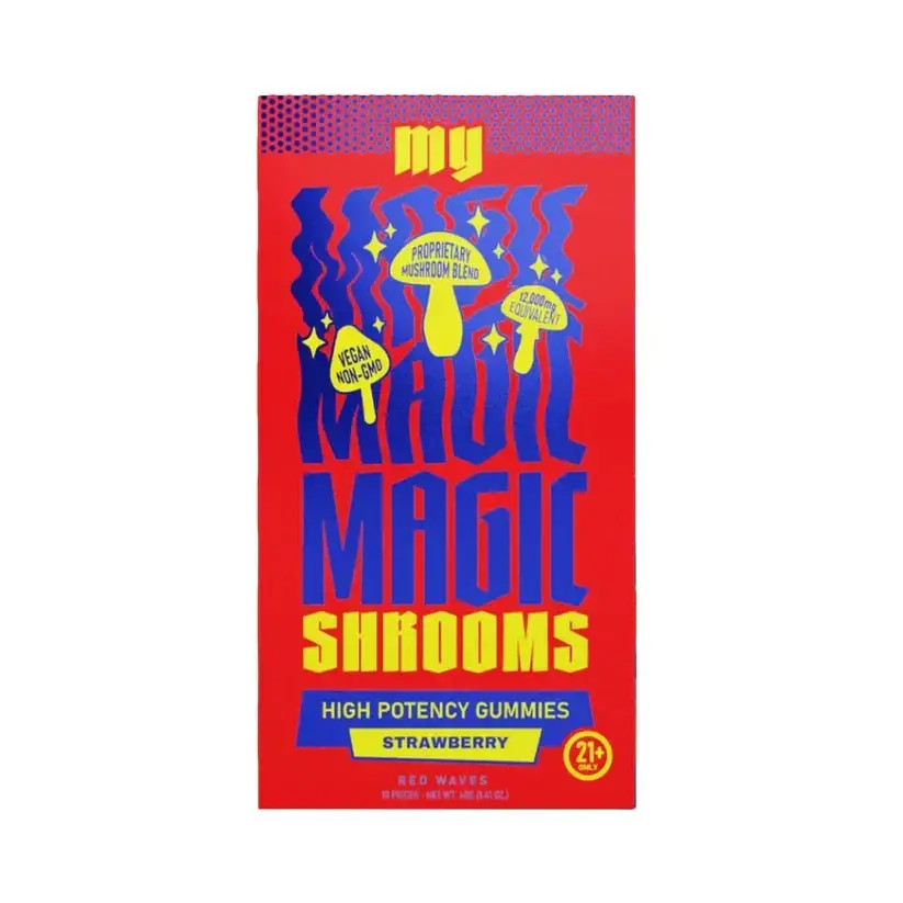 [Q-4380-03] MY MAGIC MUSHROOM GUMMIES 10PC 6PK Display (Strawberry)