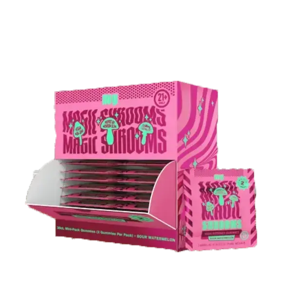 [Q-4362-03] MY MAGIC MUSHROOM GUMMIES MINI 2PK 30CT (Sour Watermelon)