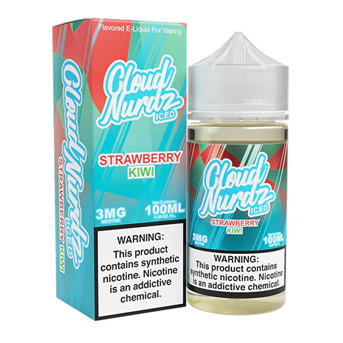 [Q-1626-24] CLOUD NURDZ ICED 100ML (6mg, Strawberry Kiwi)