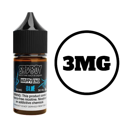 [Q-3290-03] SADBOY HAPPY END 100ML (3MG, Blue)