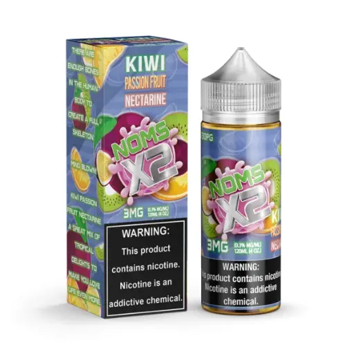 [Q-2928-08] NOM X2 120ML (6mg, Kiwi Passionfruit Nectarine)