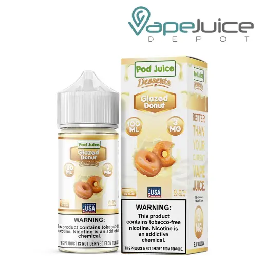 [Q-3095-04] POD JUICE DESSERTS 100ML (6MG, Glazed Donut)