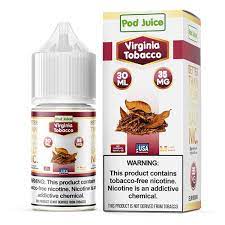 [Q-3097-04] POD JUICE TOBACCO 100ML (6MG, Virginia Tobacco)