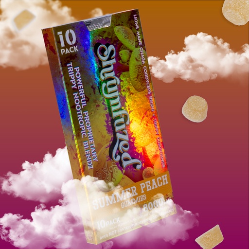 [Q-4352-05] SHRUMFUZED GUMMIES 8000MG  10PK  5 PER BOX (Summer Peach)
