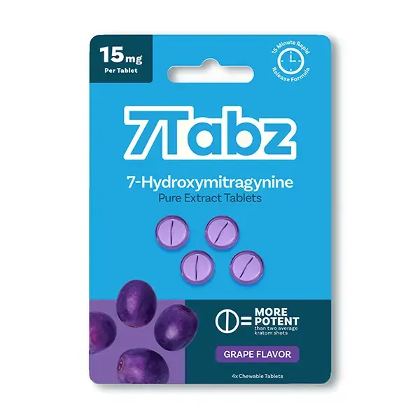 [Q-1199-04] 7TABZ PURE EXTRACT TABLETS | 15MG PER TAB 4CT (Grape)