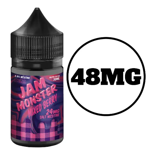 [Q-2650-08] JAM MONSTER SALT 30ML (48MG, Mixed Berry)