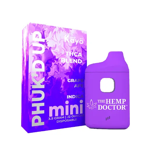 [Q-4262-02] Phuk'd Up 3.5g Disposable MINI 5PK DISPLAY (Grape Ape)